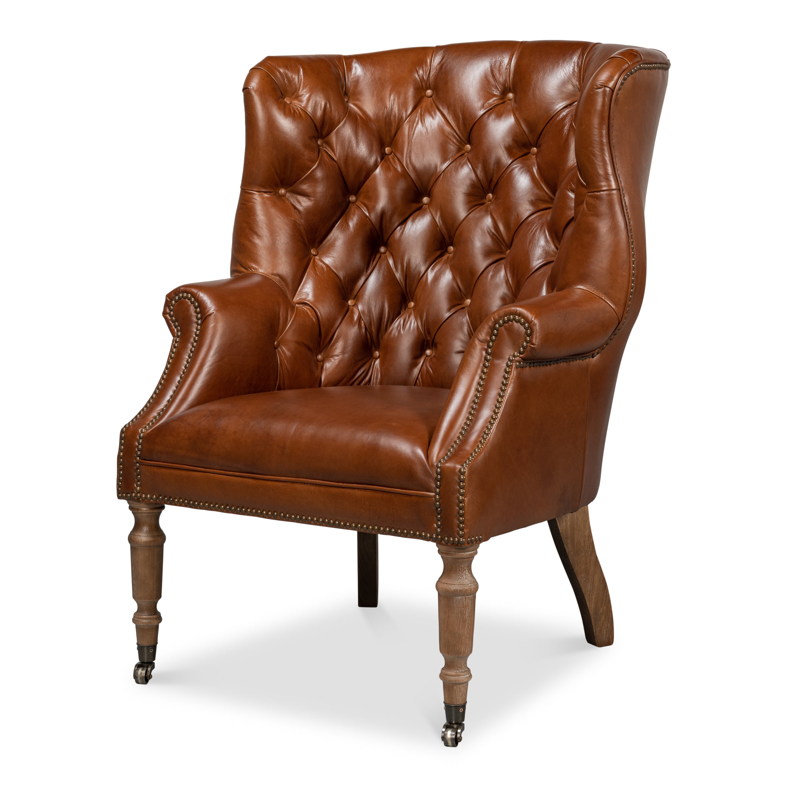 Welsh Leather Chair - Vintage Havana