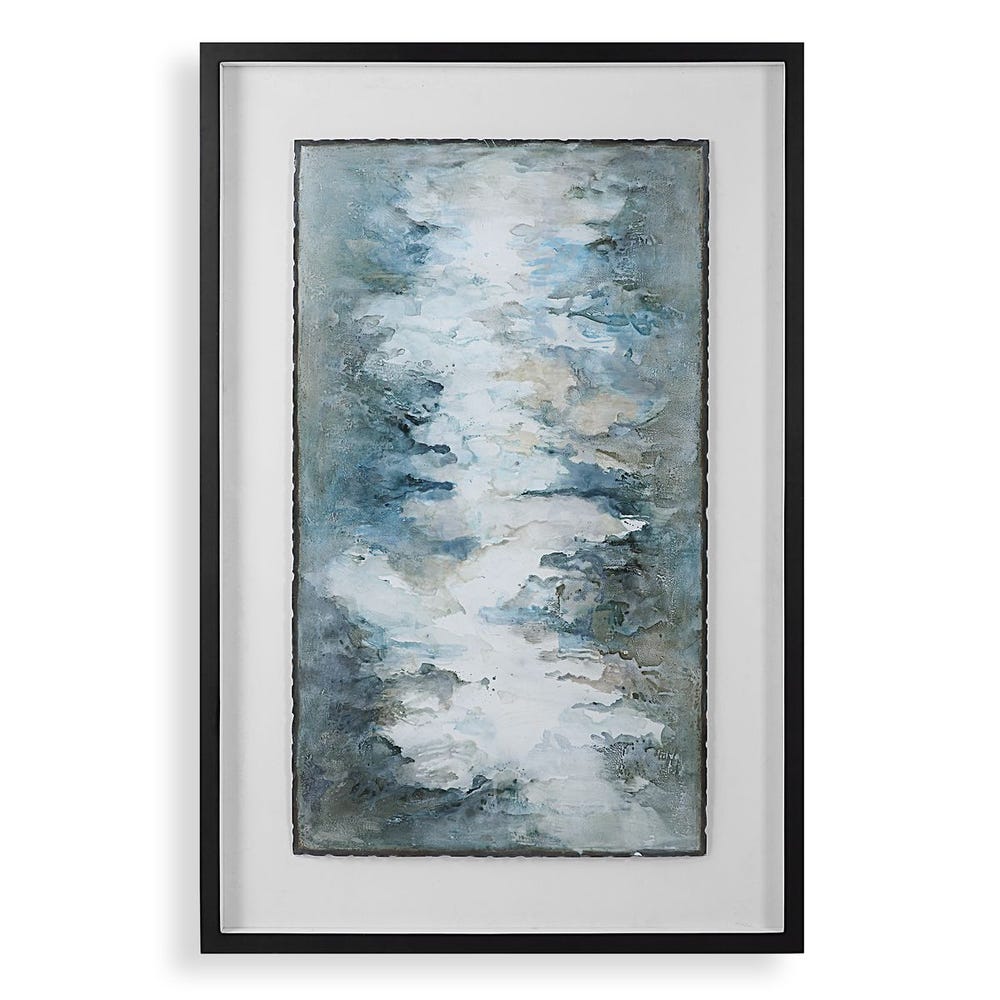 Uttermost Lakeside Grande Framed Abstract Print