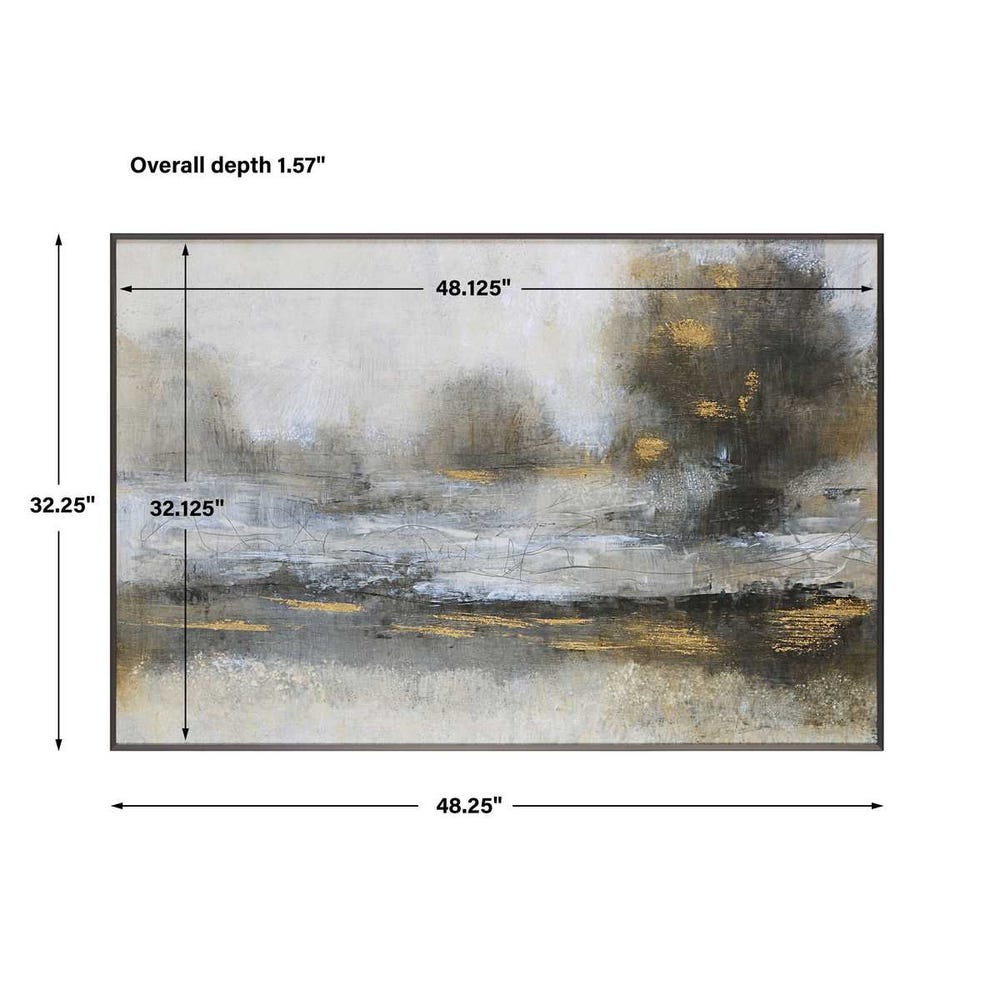 Uttermost Gilt Misty Landscape Framed Print