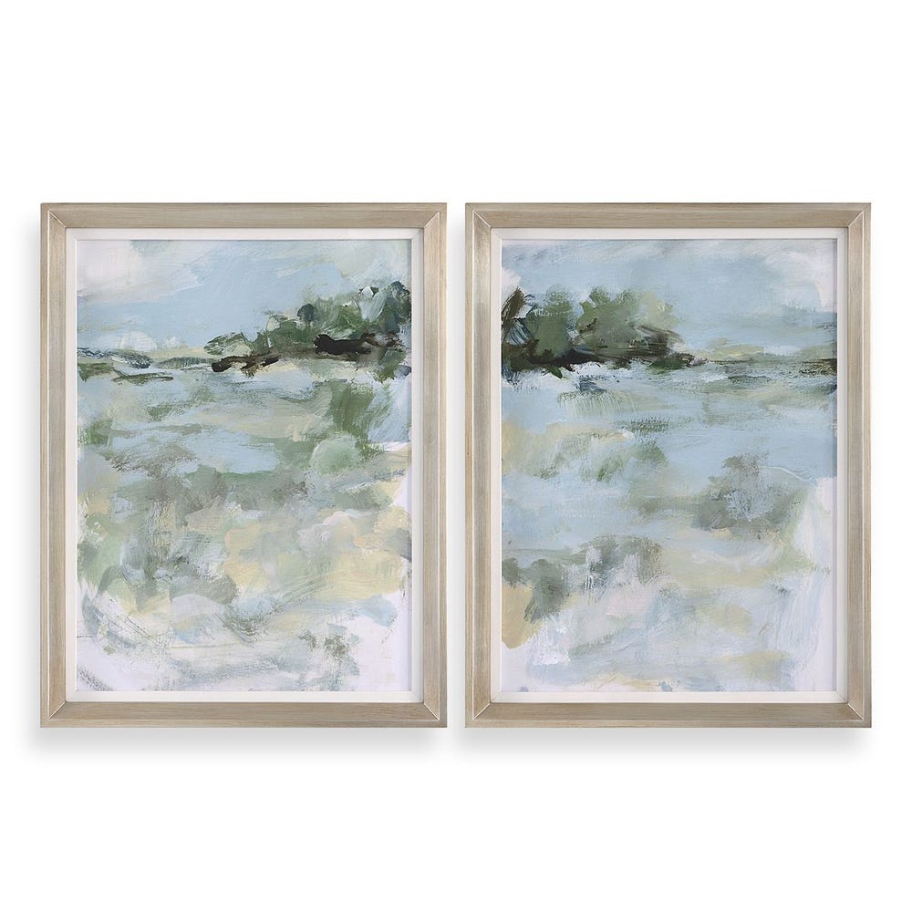 Uttermost Far Away View Framed Prints - Set of 2