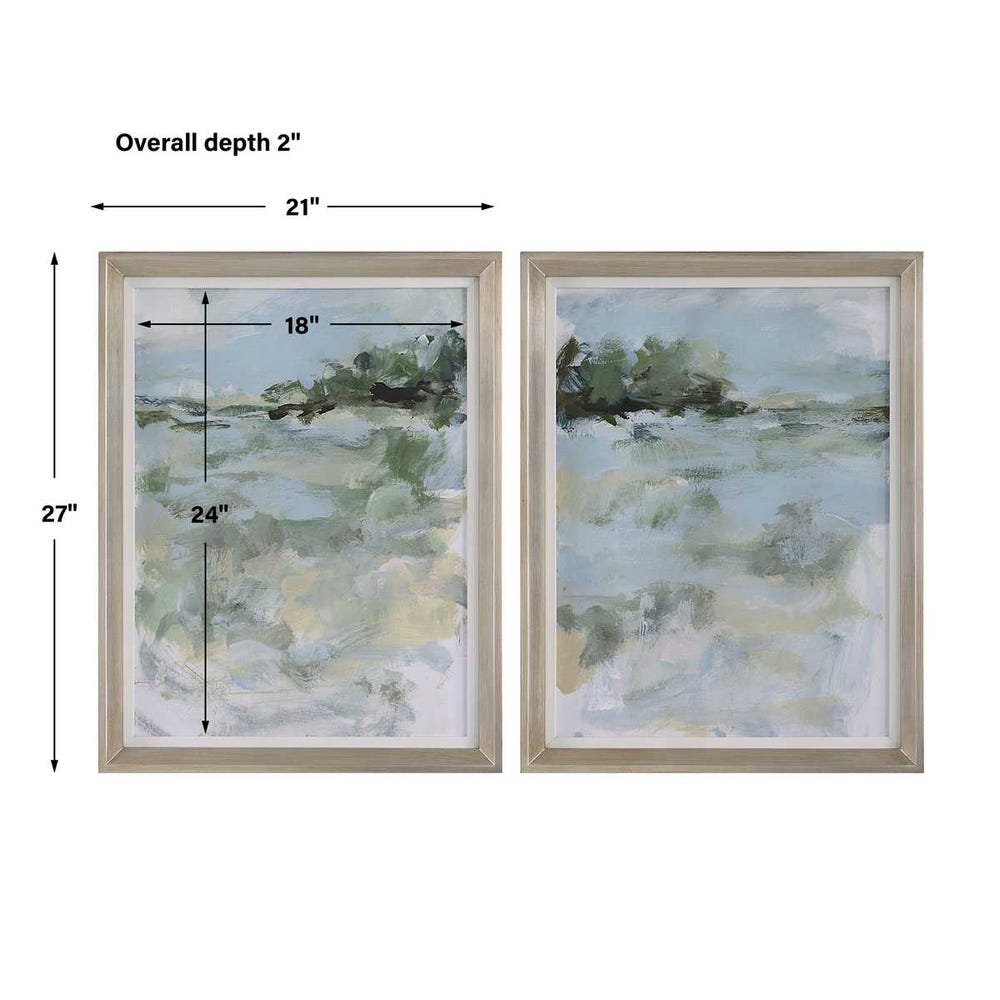 Uttermost Far Away View Framed Prints - Set of 2
