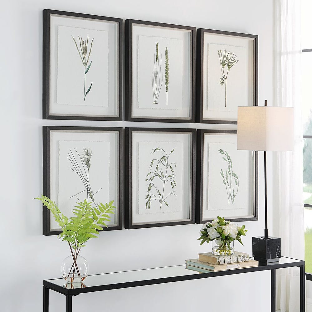 Uttermost Forest Finds Framed Prints - Set of 6