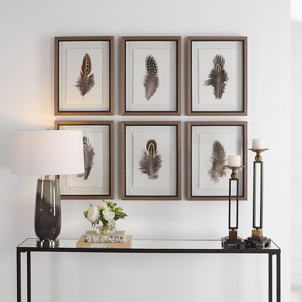 Uttermost Birds Of A Feather Framed Prints - Set of 6