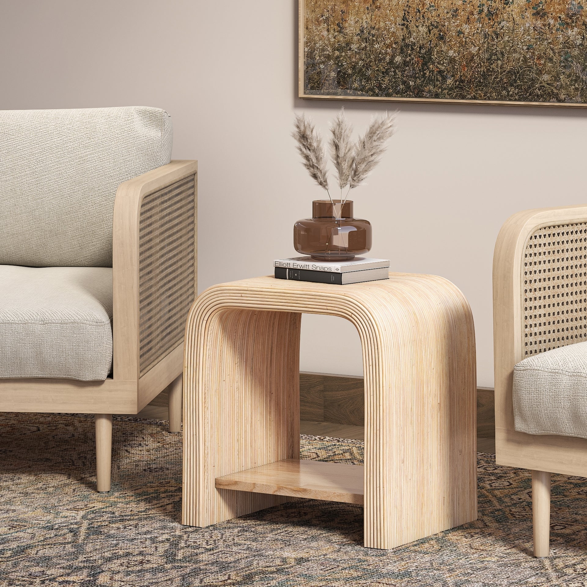 Kyran Rattan End Table Side & End Tables NPD , Black Friday Sale NPD Furniture Sale, Old Bones Co, Mid Century Furniture Sale, Four Hands Furniture, Black Friday Sale Kyran Rattan End Table,Gus Sale, Perigold Kyran Rattan End Table Side & End Tables Black Friday Sale , Perigold Sale Kyran Rattan End Table,Kyran Rattan End Table Lulu and Georgia, Burke Decor Sale Kyran Rattan End Table, www.oldbonesco.com