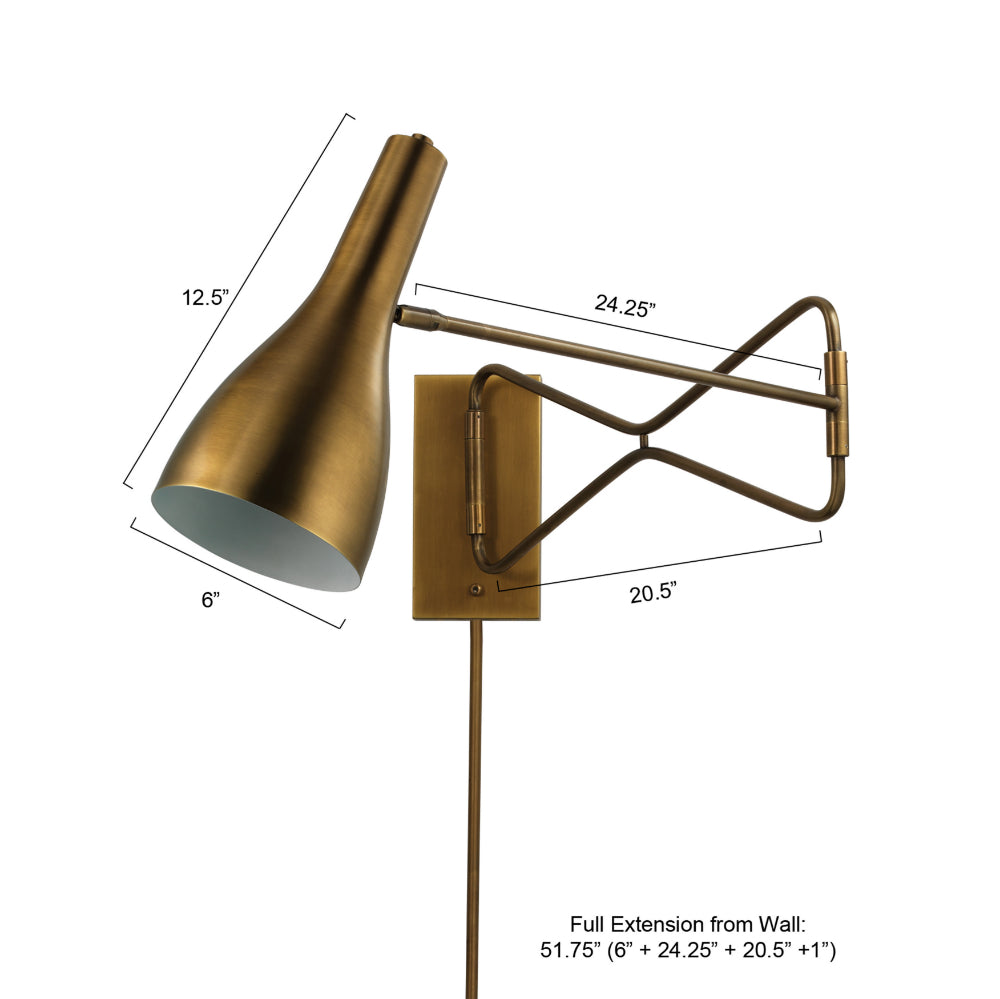 Lenz Swing Arm Wall Sconce