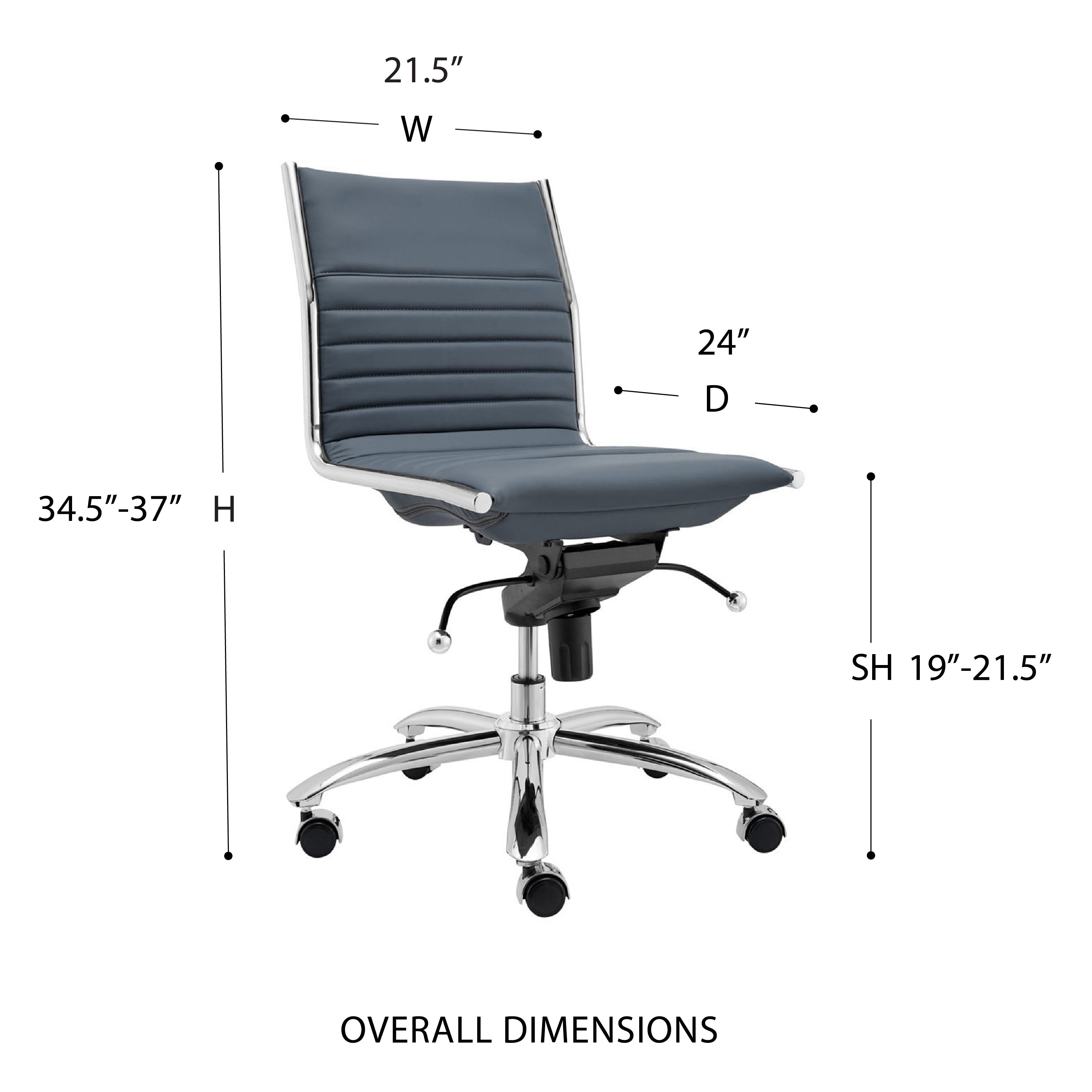 Dirk Low Back Office Chair without Armrests