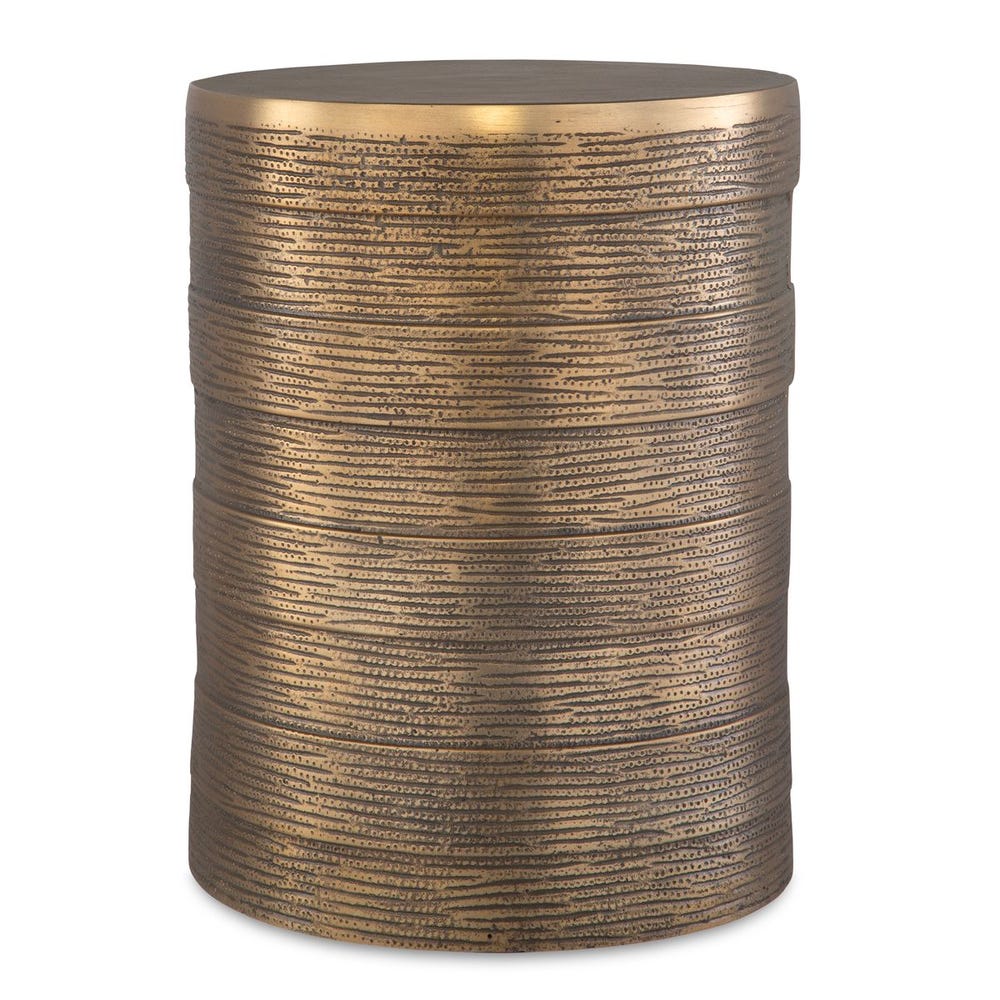 Uttermost Odin Antique Brass Accent Table