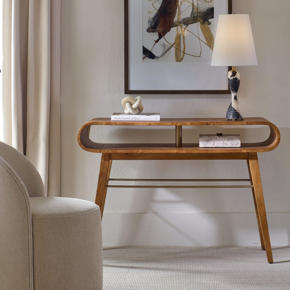 Uttermost Ledger Mid-Century Console Table