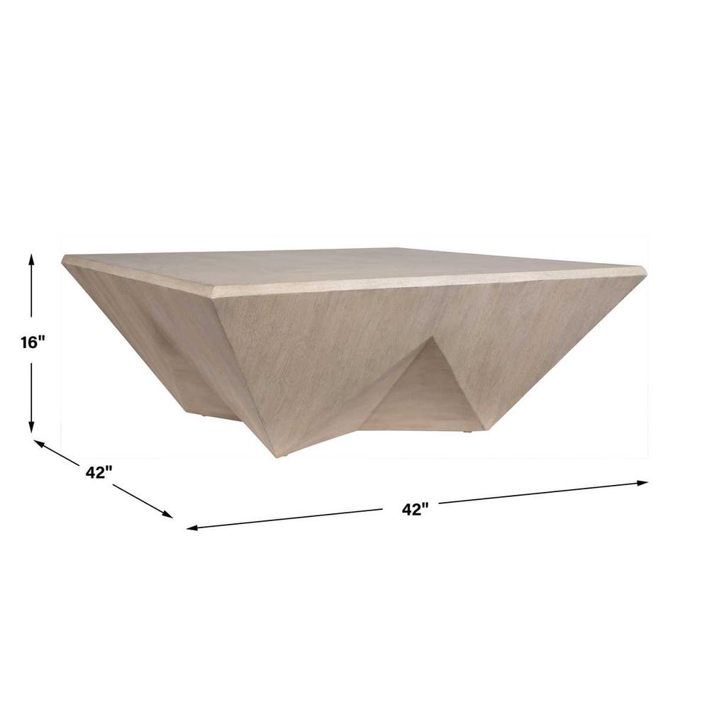 Uttermost Collins Modern Light Gray Coffee Table