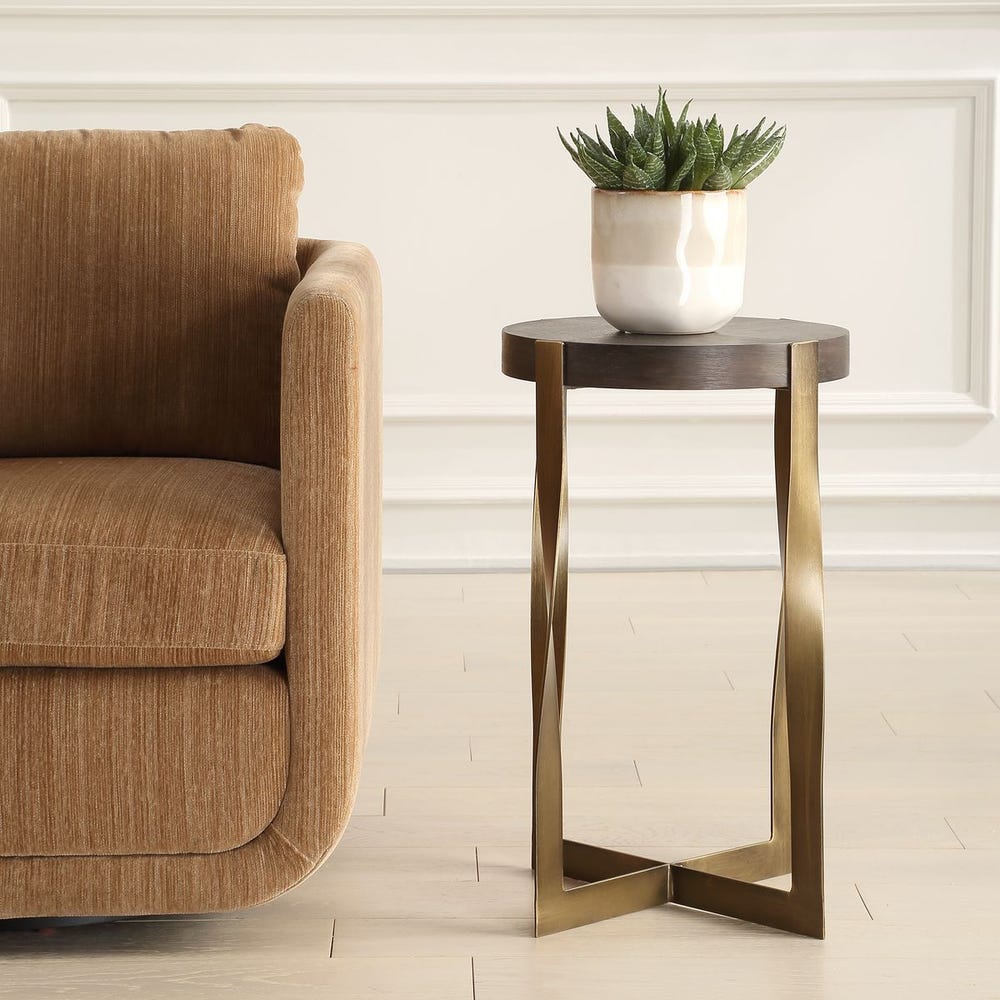 Uttermost Drew Brass Accent Table