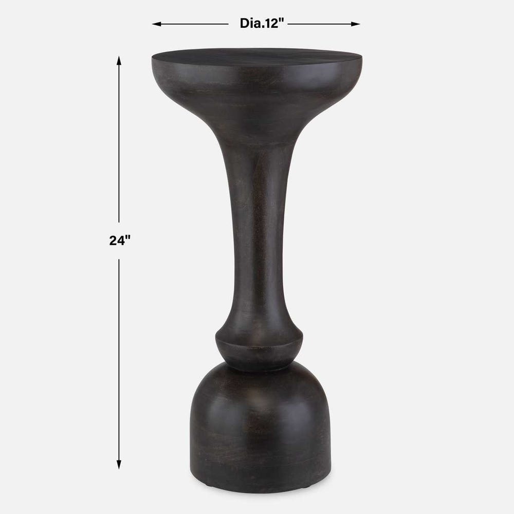 Uttermost Gambit Hourglass Accent Table