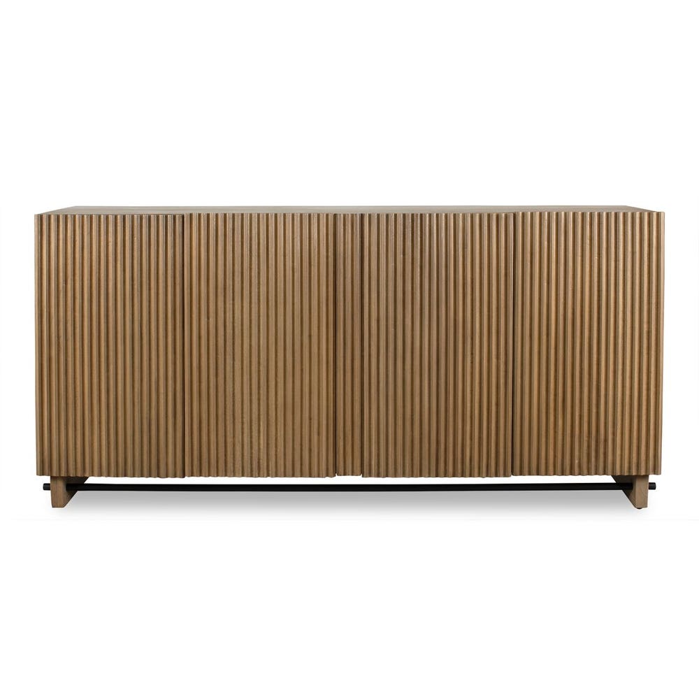 Uttermost Kellem Natural Wood 4 Door Cabinet