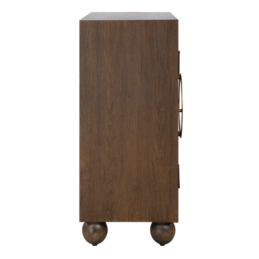 Uttermost Mayenne 2 Door Oak Wood Cabinet