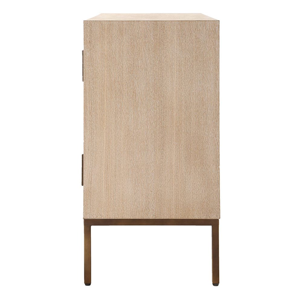 Uttermost Weimar 2 Door White Cabinet