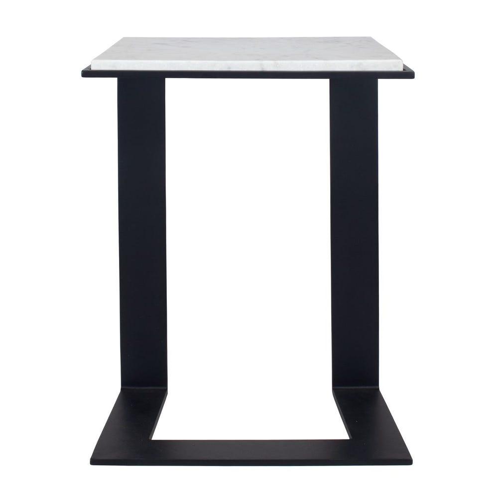 Uttermost Kenora White Marble Accent Table