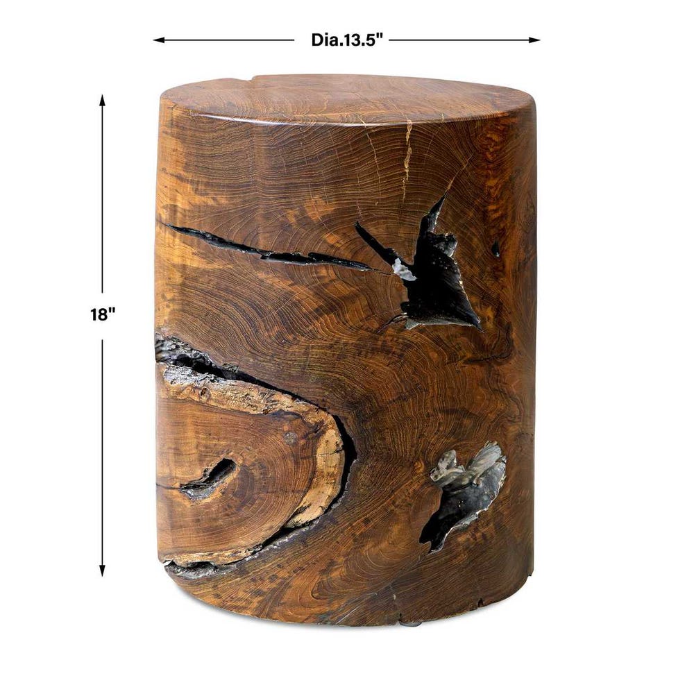 Uttermost Rafe Wooden Accent Stool