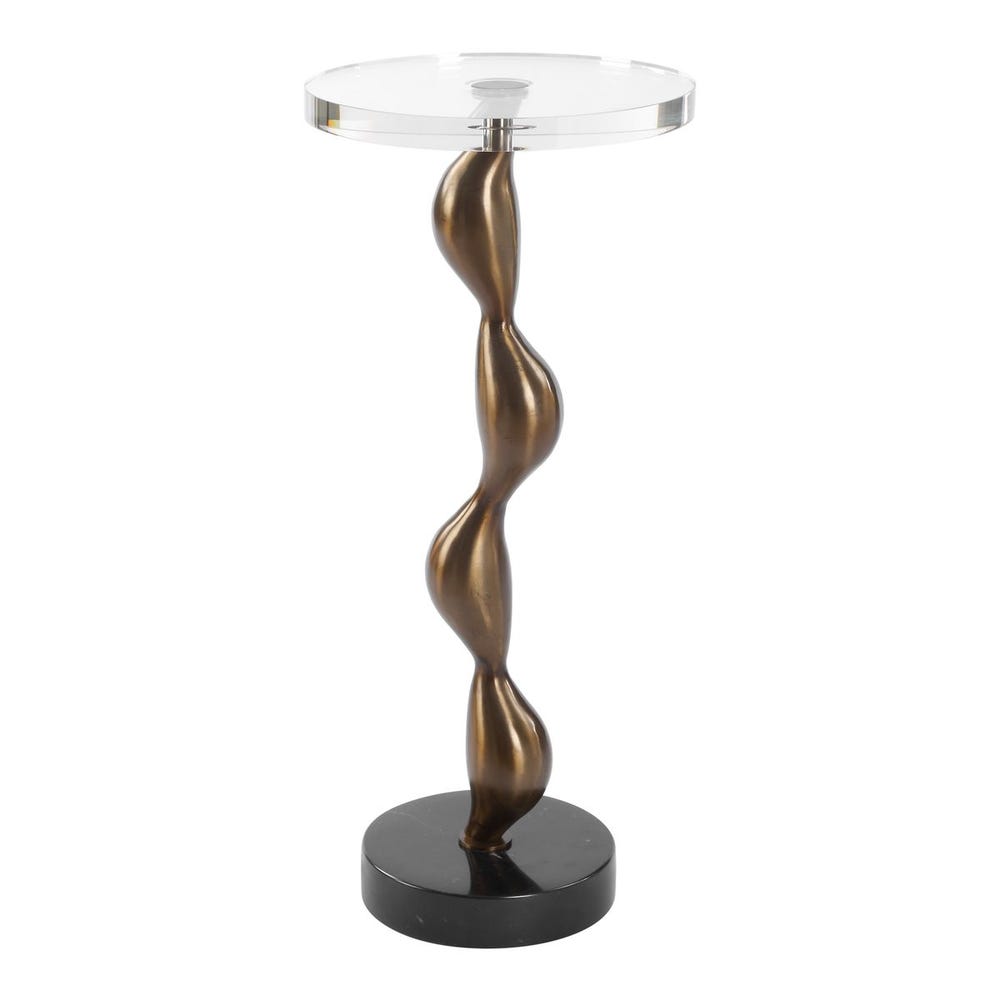 Uttermost Remolino Bronze Drink Table