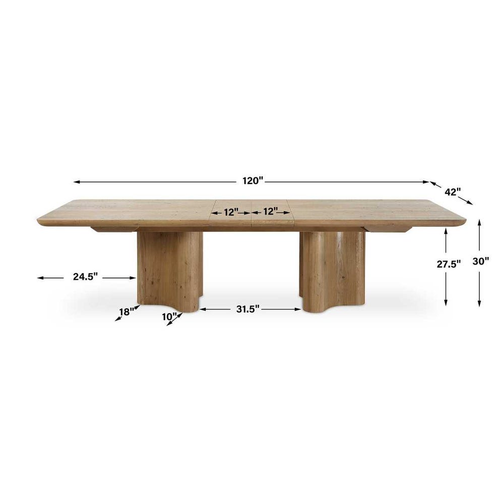 Uttermost Cecelia Oak Dining Table