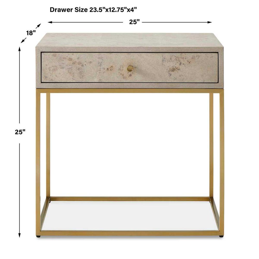 Uttermost Pembrook Light Washed Side Table
