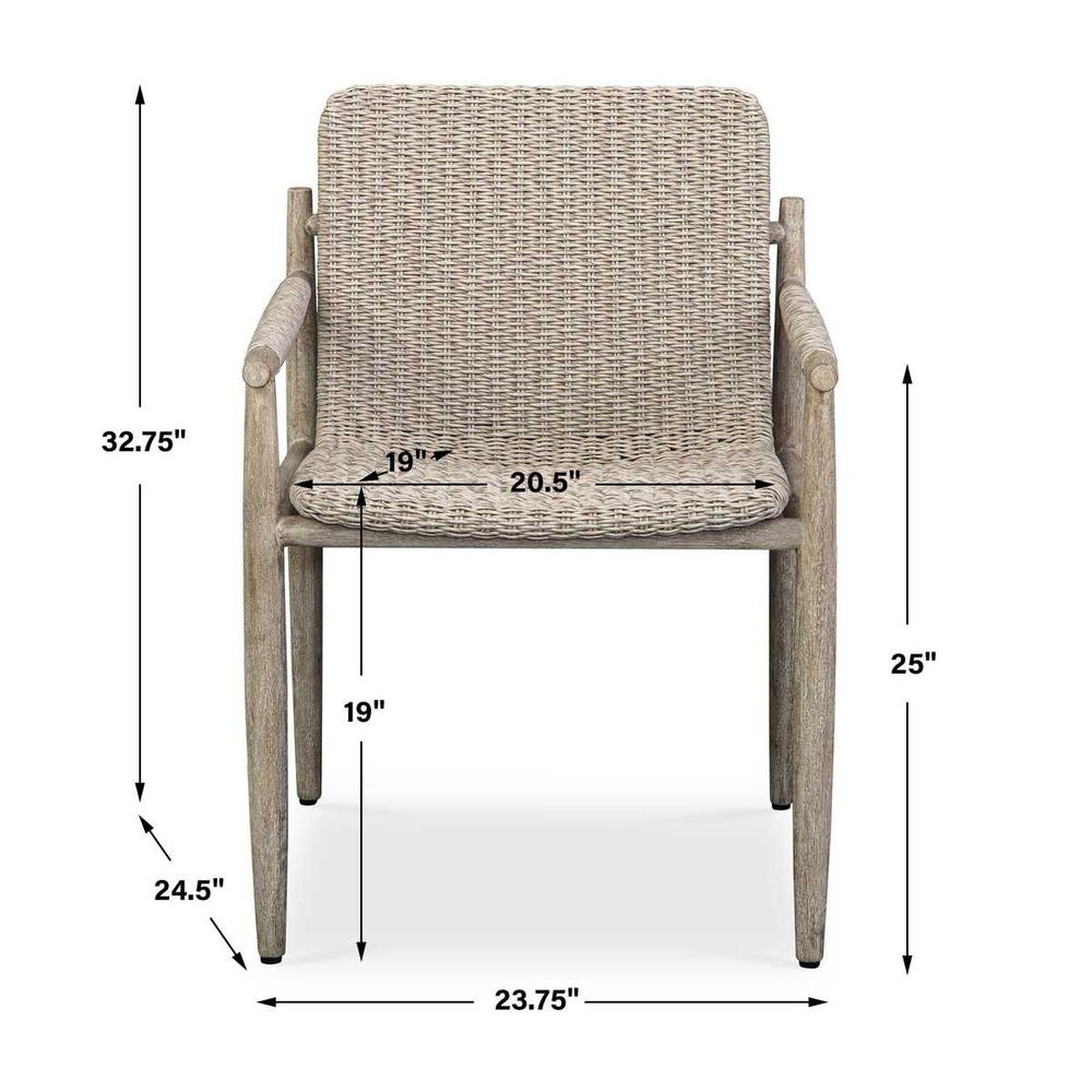 Uttermost Sumba Wicker Outdoor Dining Chair