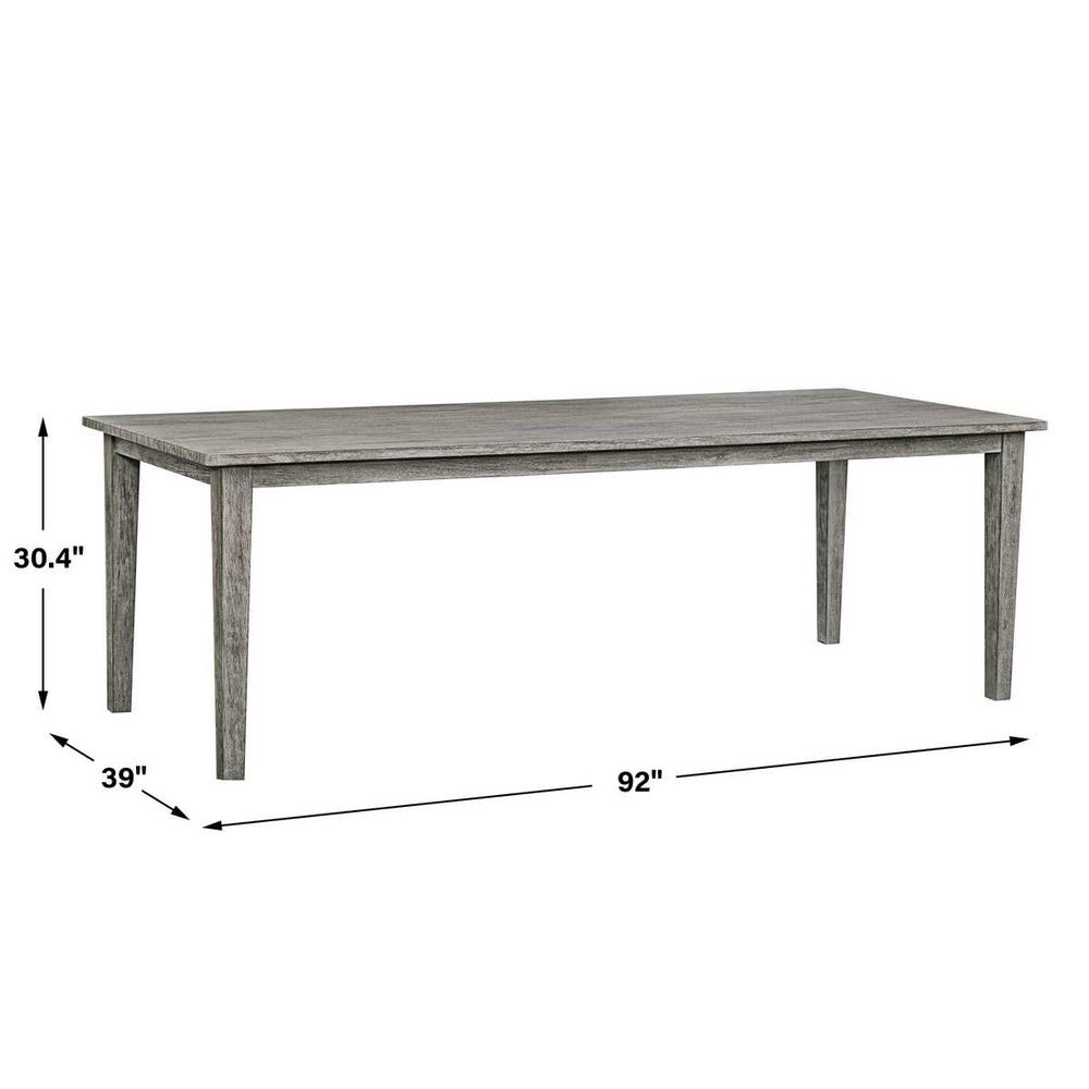 Uttermost Forsyth Dark Gray Outdoor Dining Table