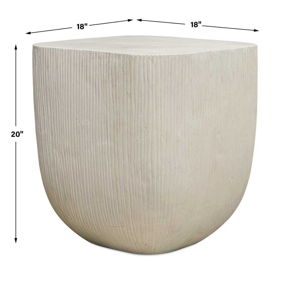 Uttermost Alma Concrete Outdoor Side Table