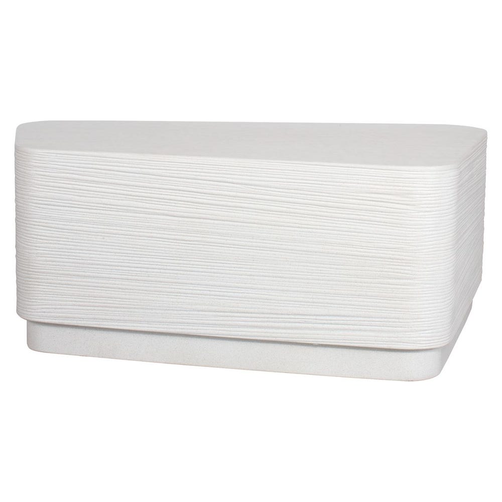 Uttermost Saltwater White Concrete Coffee Table