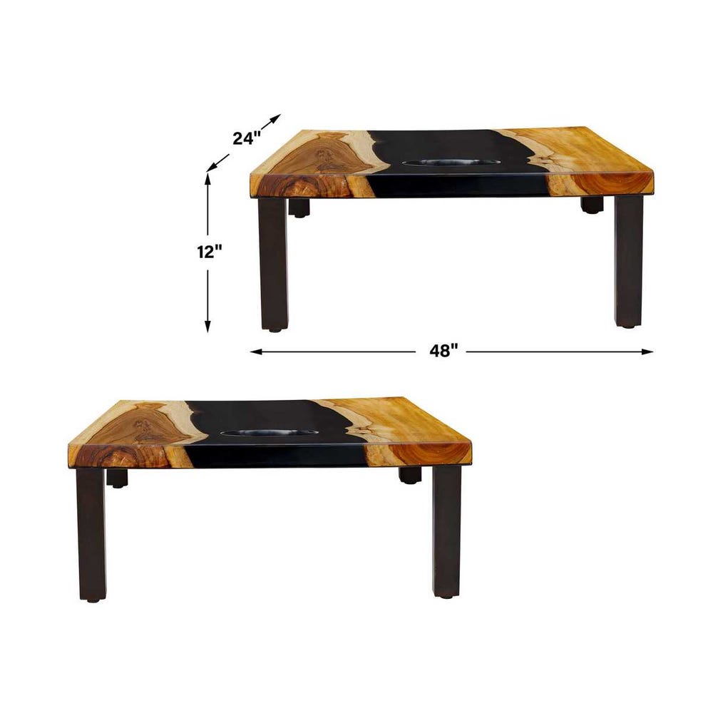 Uttermost Clearwood Black Cornhole Game - Set of 2