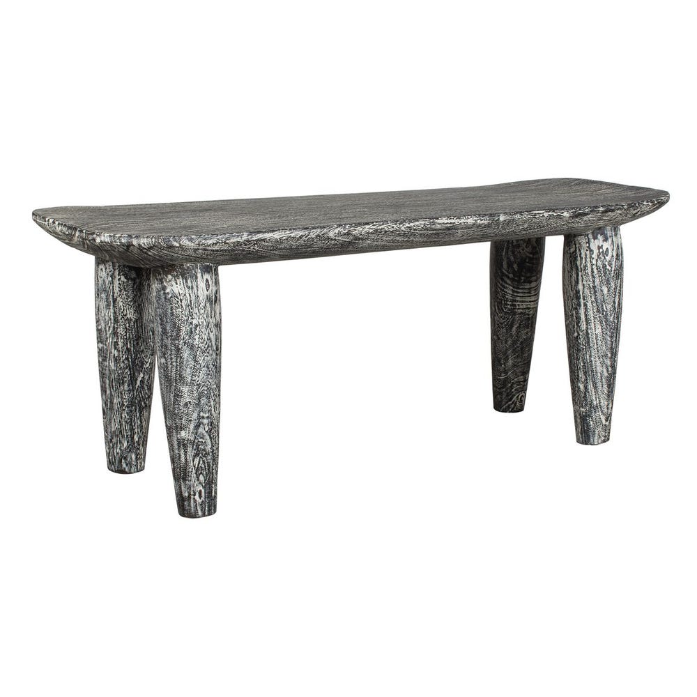 Uttermost Fade To Black Wood Bench