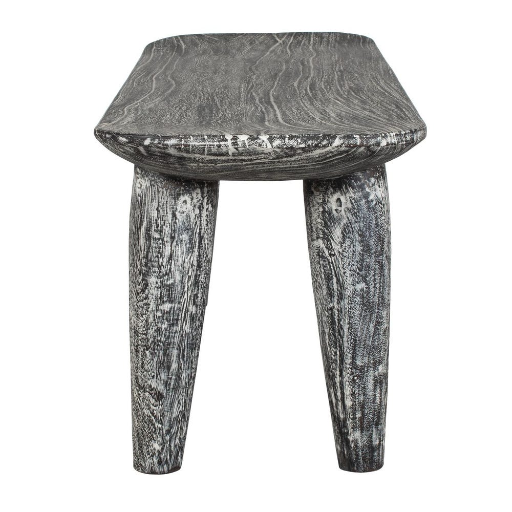 Uttermost Fade To Black Wood Bench