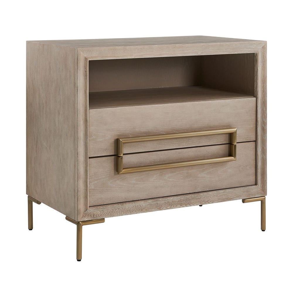 Uttermost Alessia Modern Light Oak Side Table