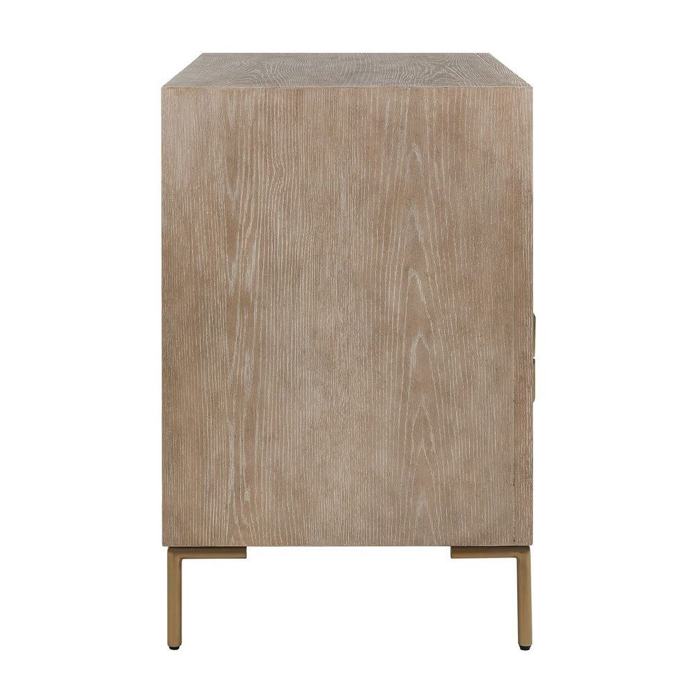 Uttermost Alessia Modern Light Oak Side Table