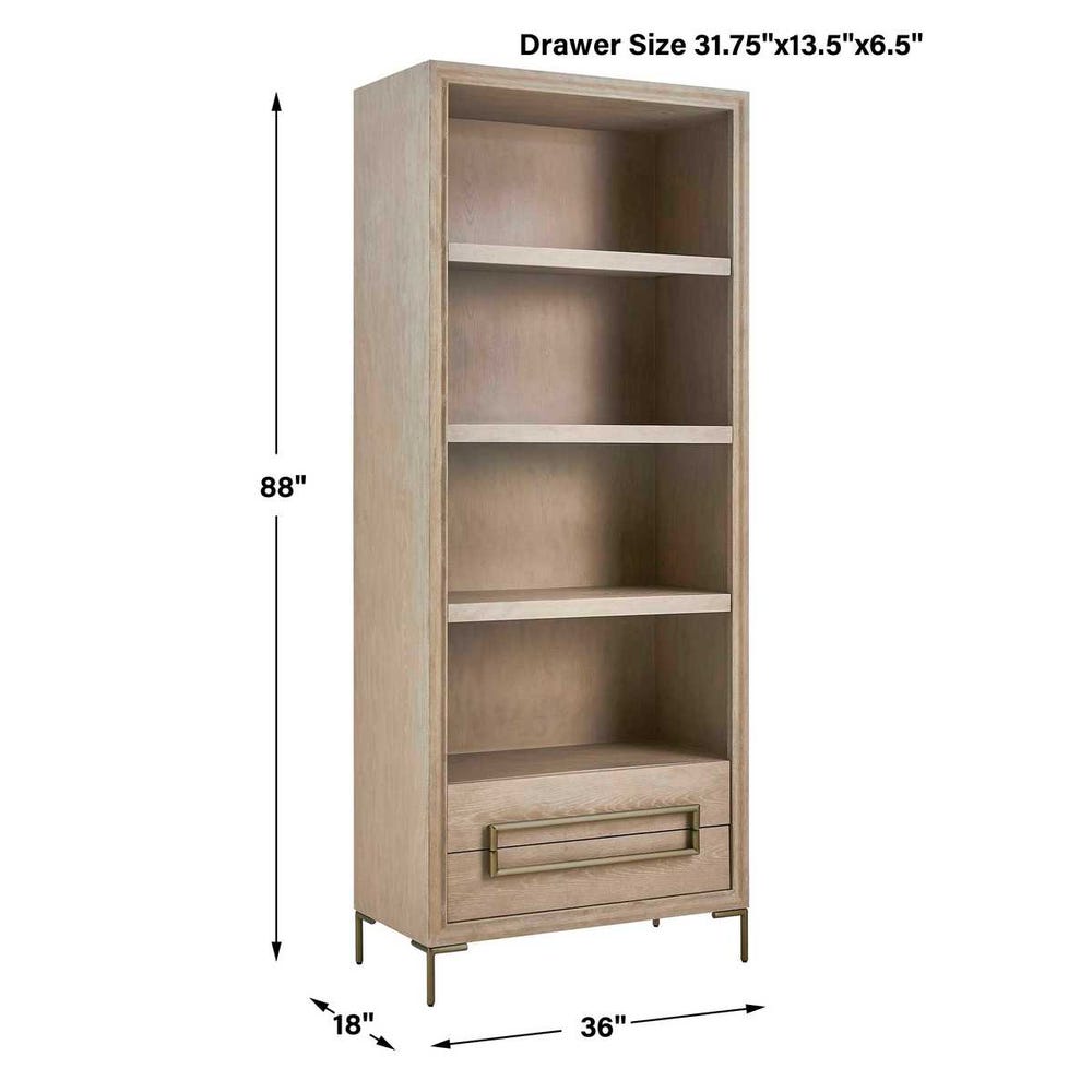 Uttermost Alessia Light Oak Etagere