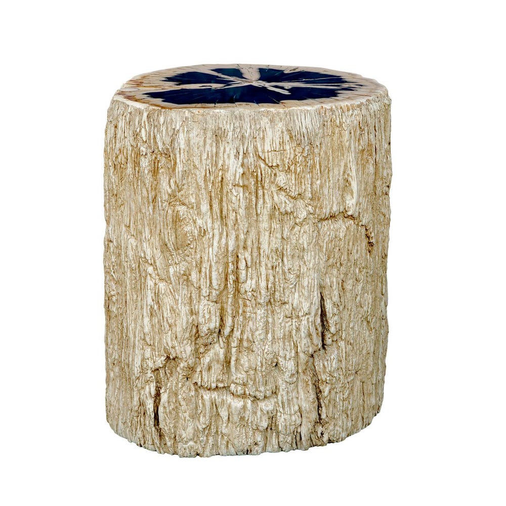 Uttermost Arco Petrified Wood Top Accent Table