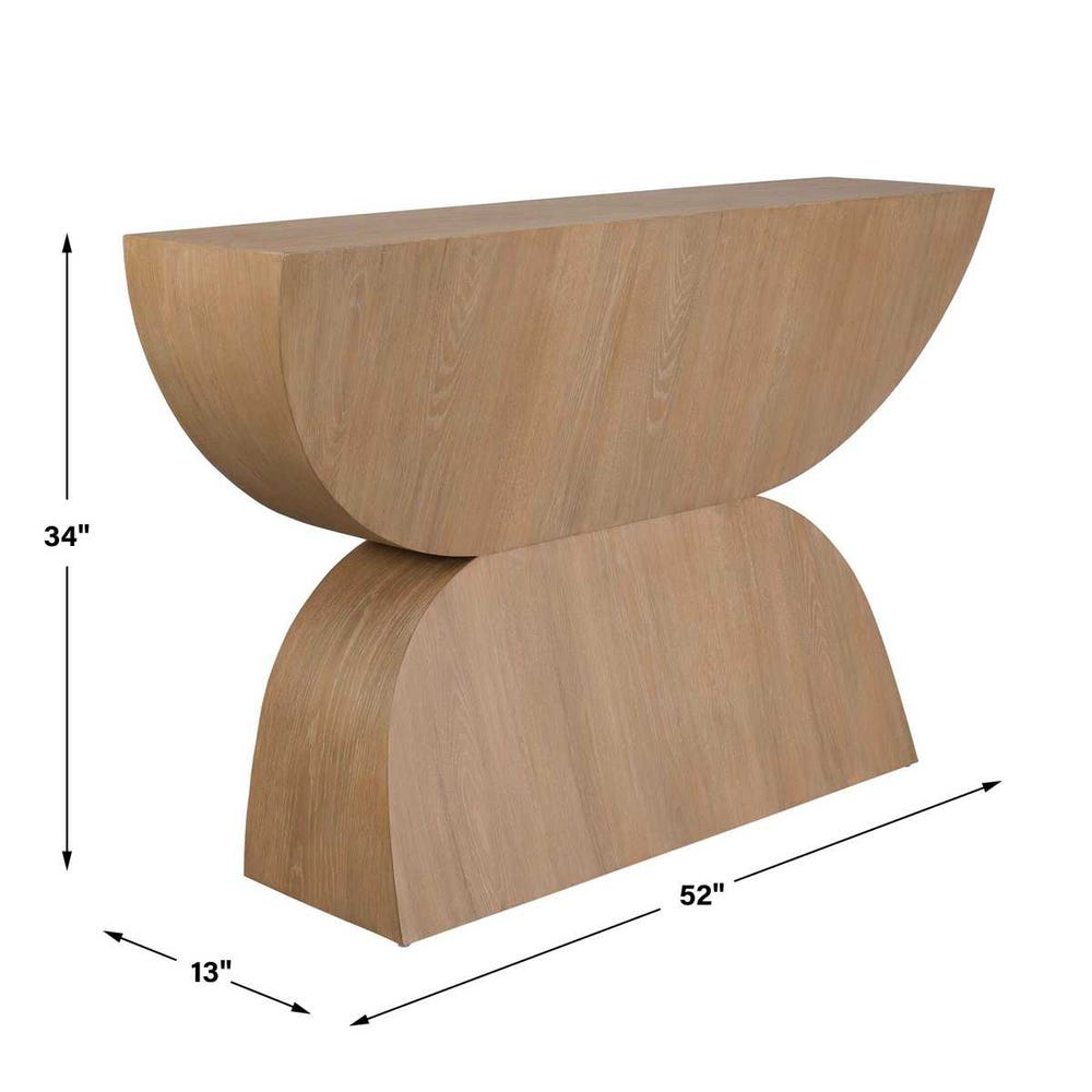 Uttermost Ciano Modern Wood Console Table