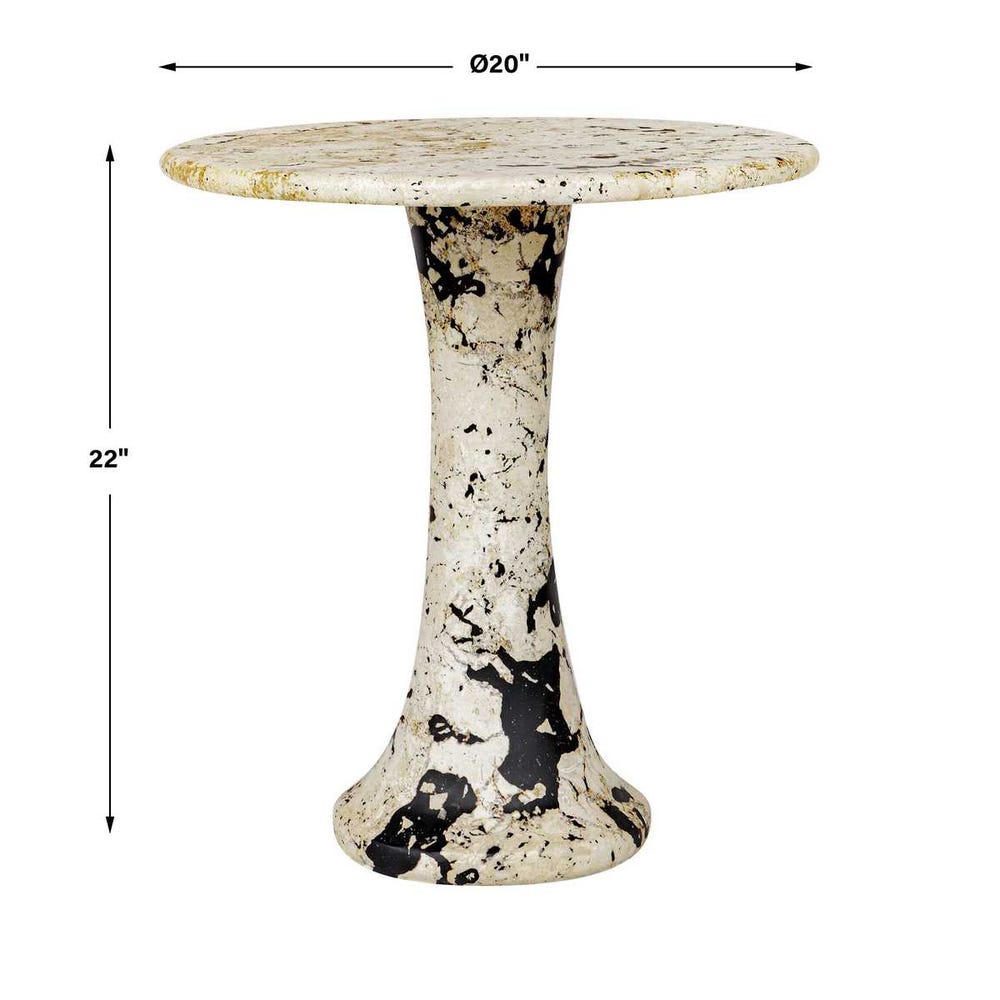 Uttermost Cadas Indoor-Outdoor Stone Side Table