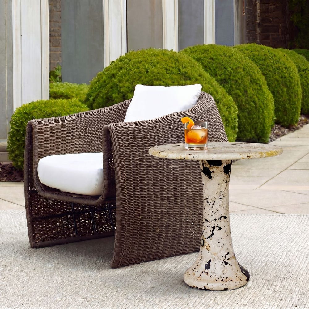 Uttermost Cadas Indoor-Outdoor Stone Side Table