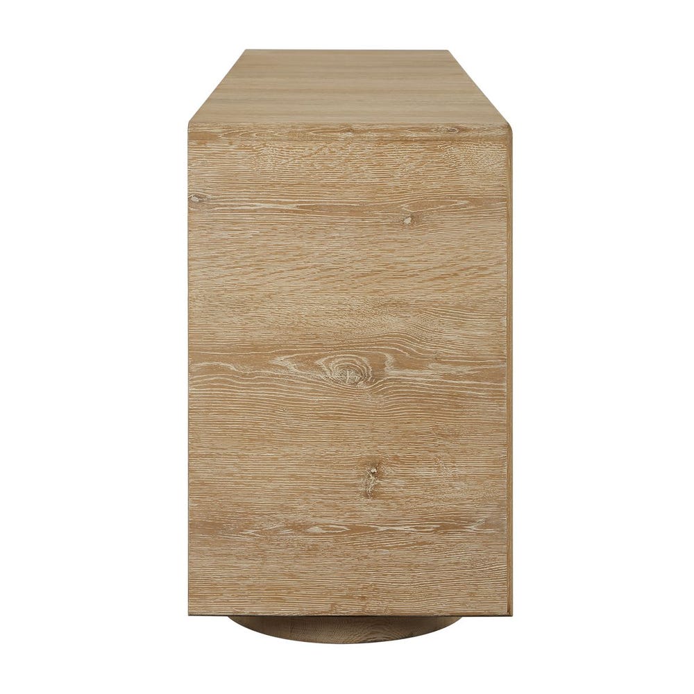 Uttermost Evanston 4 Door Natural Oak Cabinet
