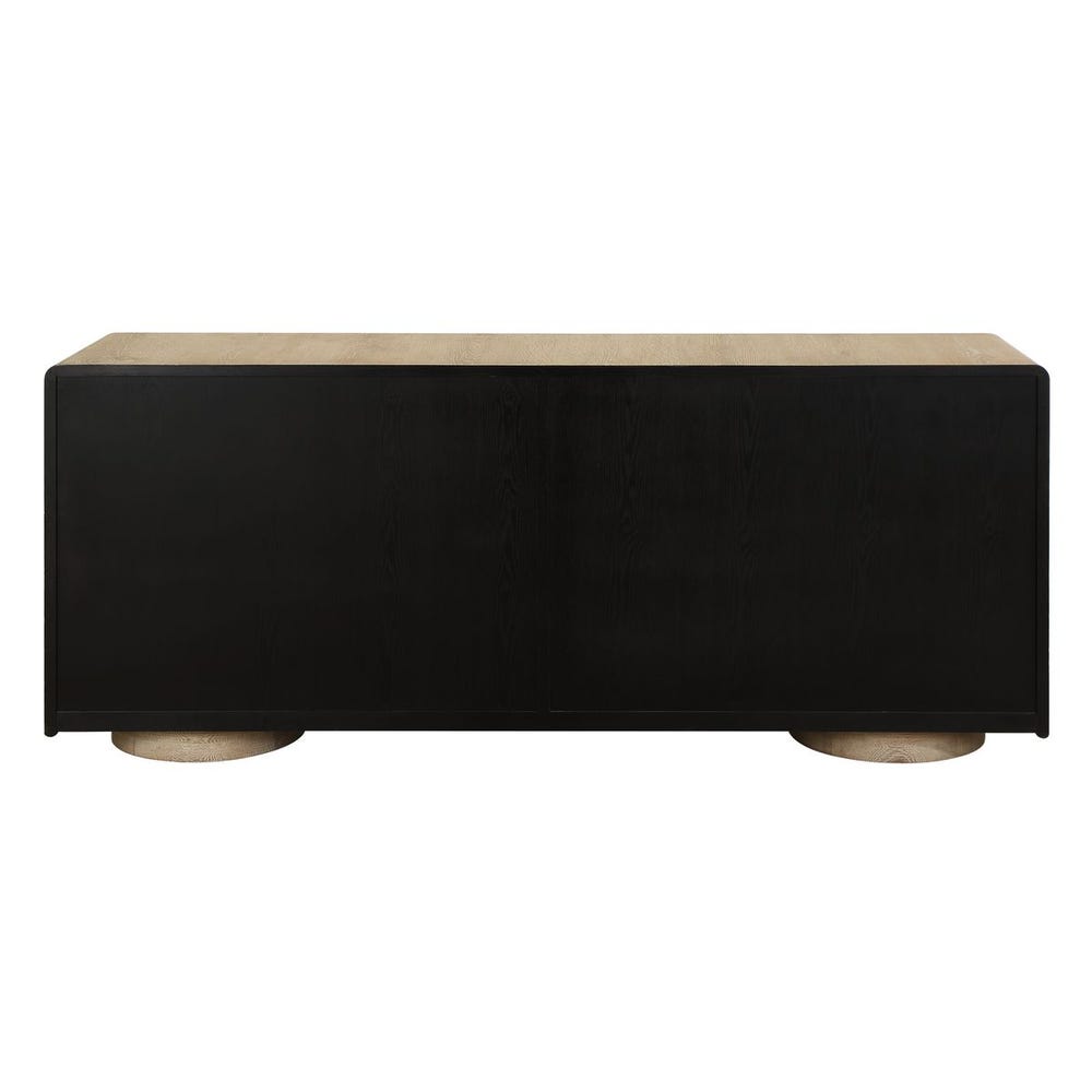 Uttermost Evanston 4 Door Natural Oak Cabinet