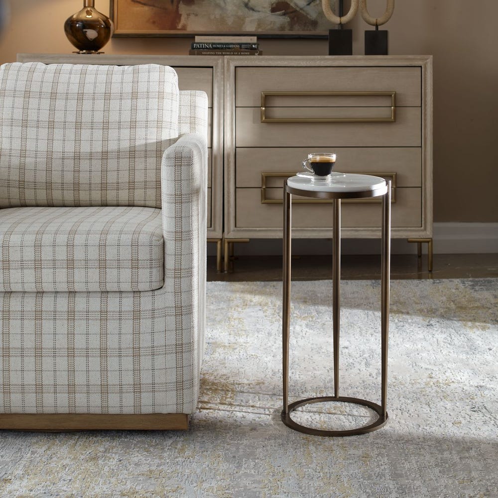 Uttermost Mercier Round Marble Accent Table
