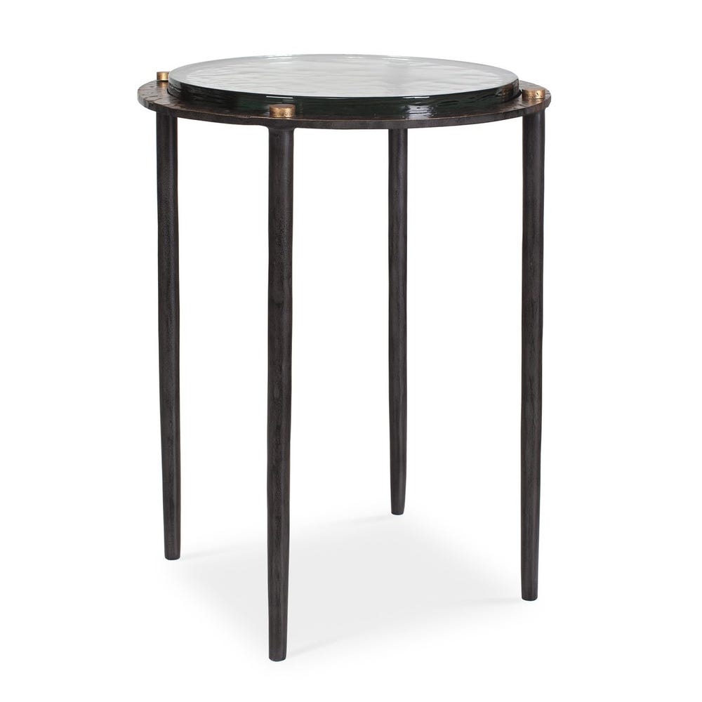 Uttermost Kennington Round Glass Accent Table