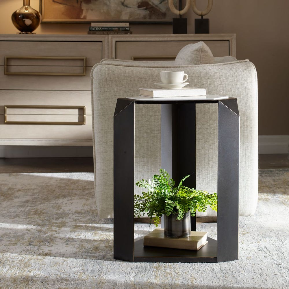 Uttermost Keenan Geometric Accent Table