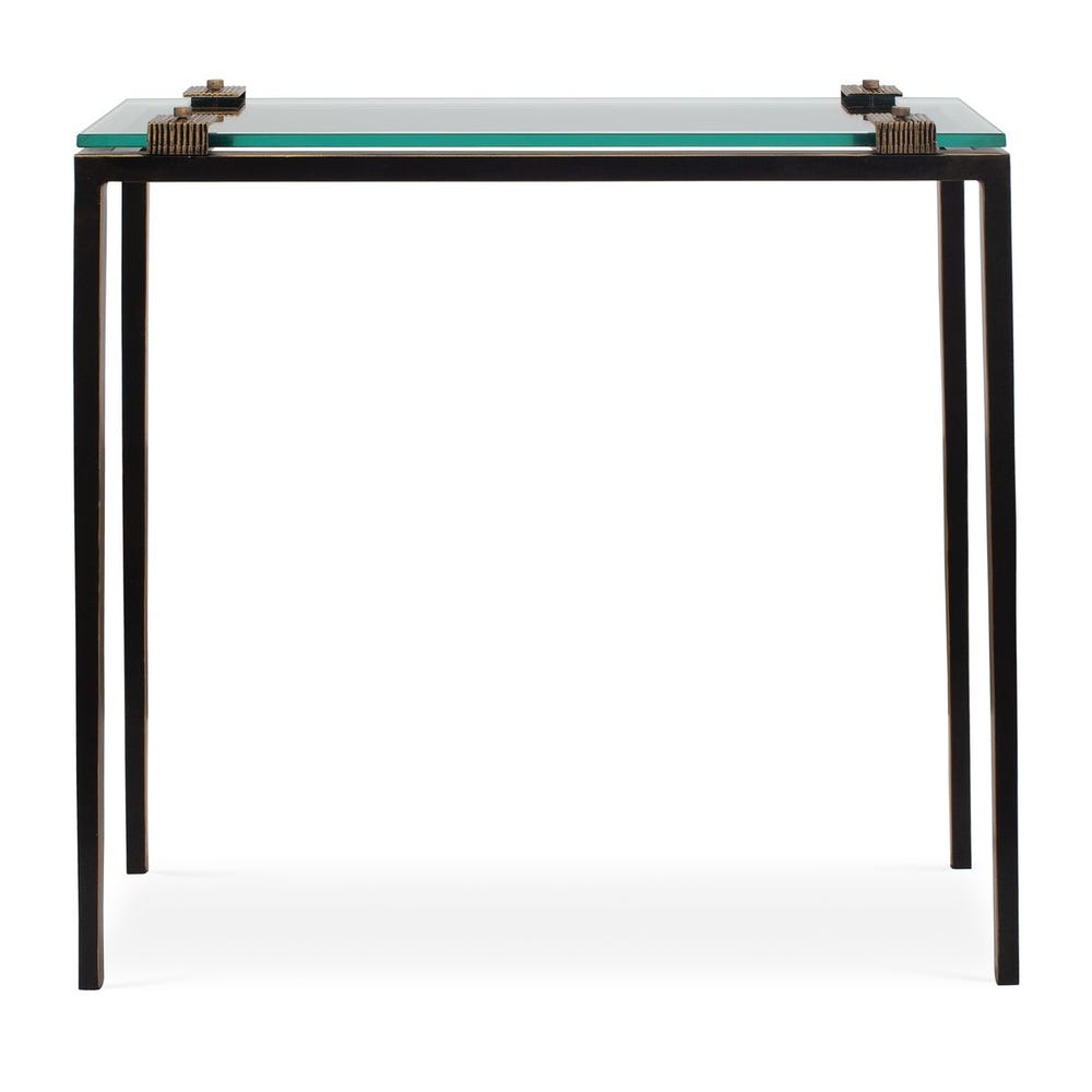 Uttermost Averona Glass Top Accent Table
