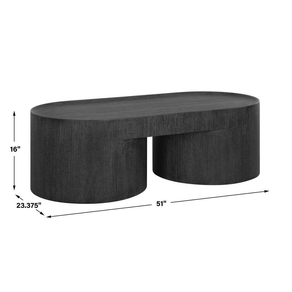 Uttermost Isbell Black Stained Coffee Table