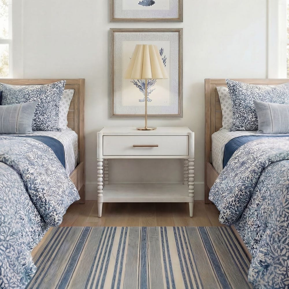 Uttermost Bales Off-White Side Table