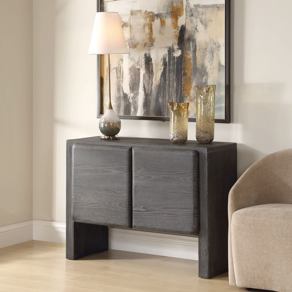 Uttermost Bierk Dark Stain 2 Door Cabinet