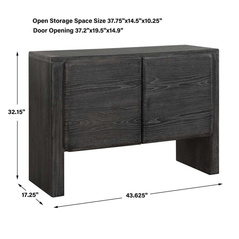 Uttermost Bierk Dark Stain 2 Door Cabinet
