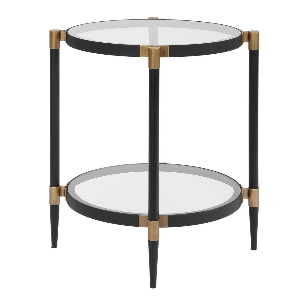 Uttermost Chadid Round Glass Side Table
