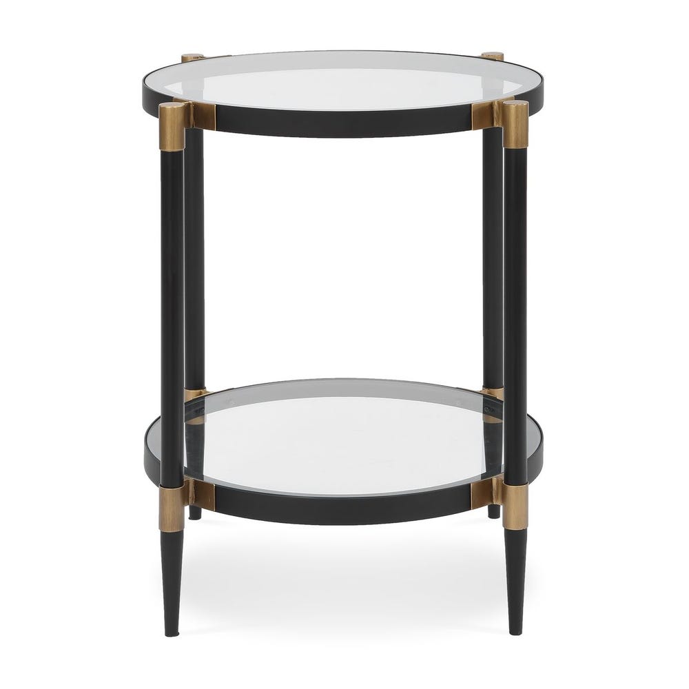 Uttermost Chadid Round Glass Side Table