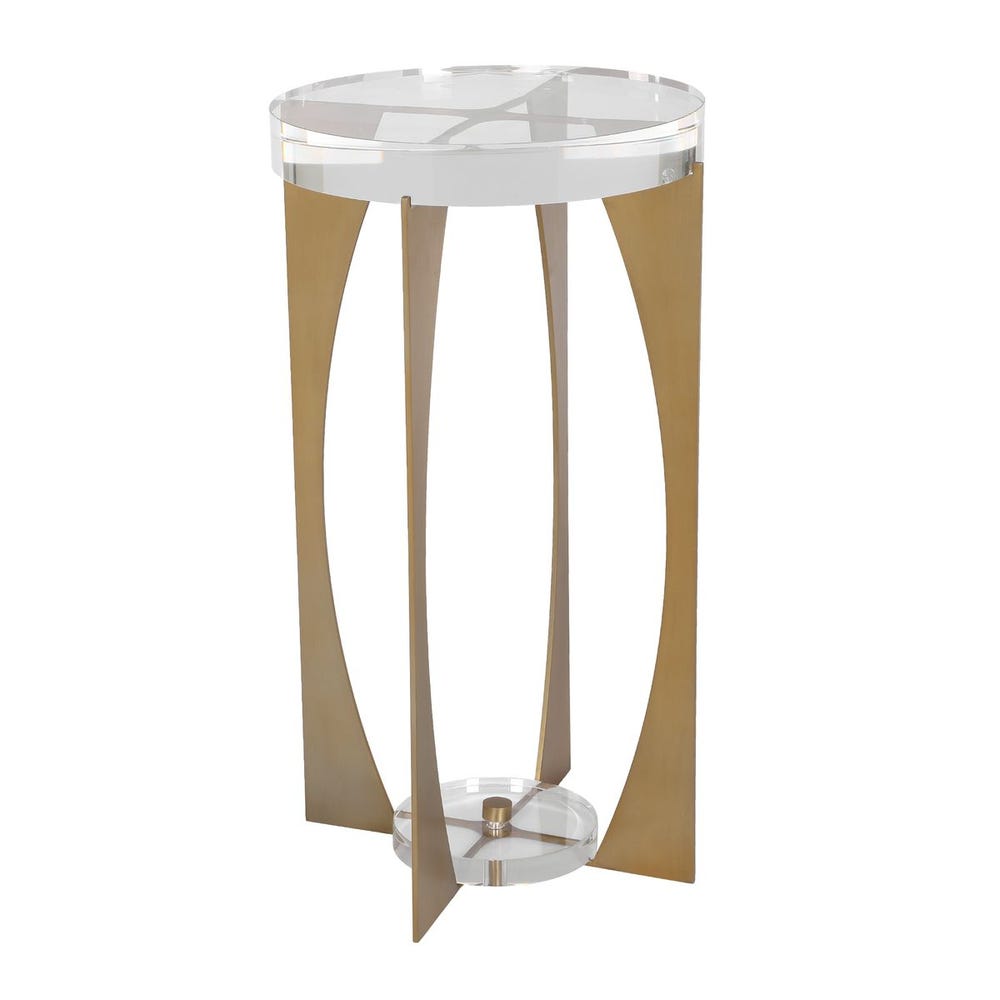 Uttermost Kolkata Brass Accent Table